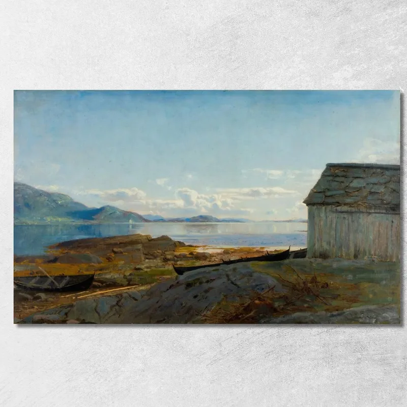 Anfahrt Nach Hardanger Ølve Amaldus Nielsen drucken auf leinwand