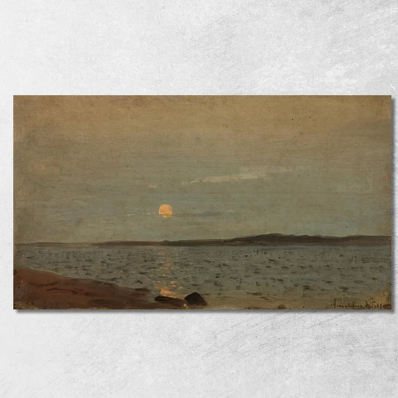 Augustmond Amaldus Nielsen drucken auf leinwand