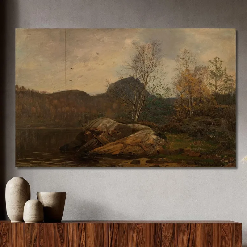 Autumn. Forest Fjord Mandal Amaldus Nielsen