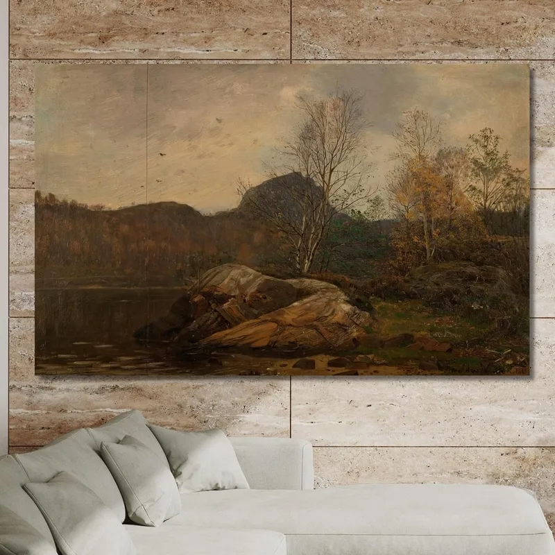 Autumn. Forest Fjord Mandal Amaldus Nielsen
