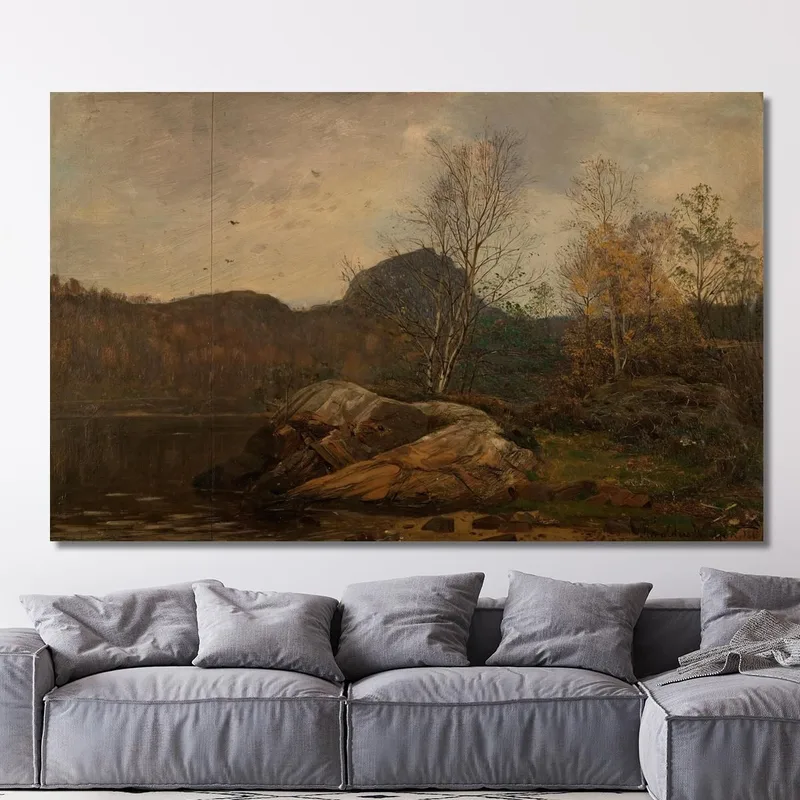 Autumn. Forest Fjord Mandal Amaldus Nielsen