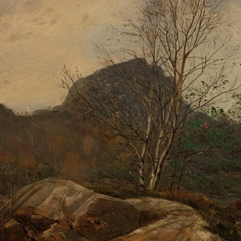 Autumn. Forest Fjord Mandal Amaldus Nielsen