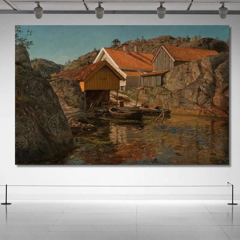 Zwischen Klippen. Mole Ny-Hellesund Amaldus Nielsen