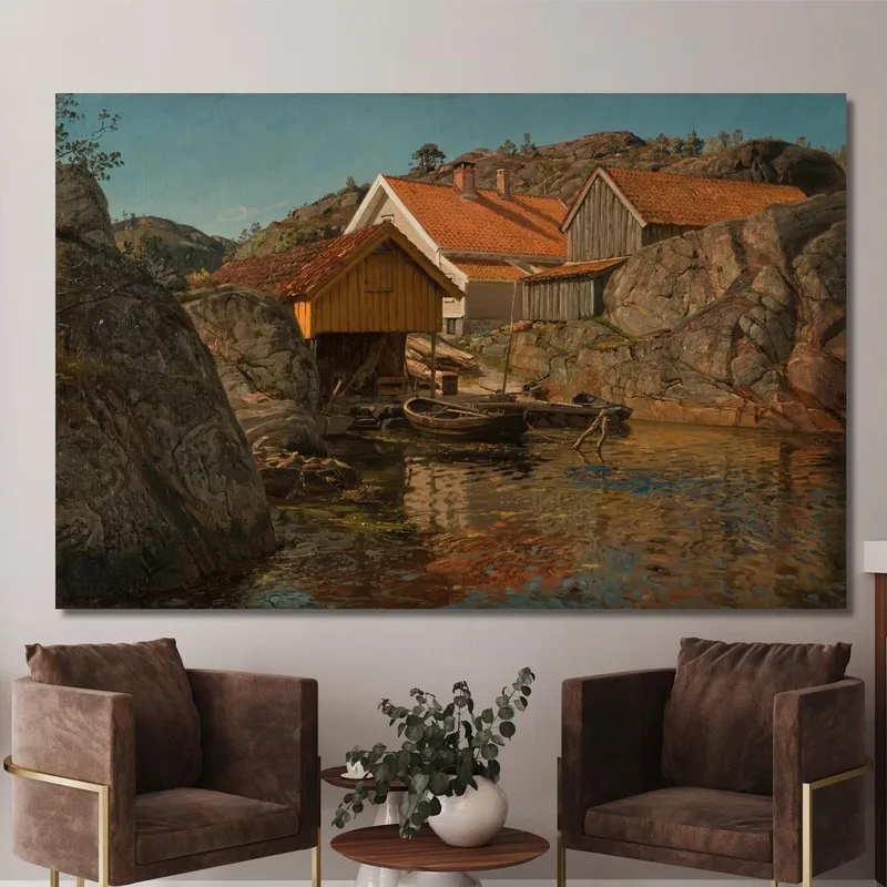 Zwischen Klippen. Mole Ny-Hellesund Amaldus Nielsen