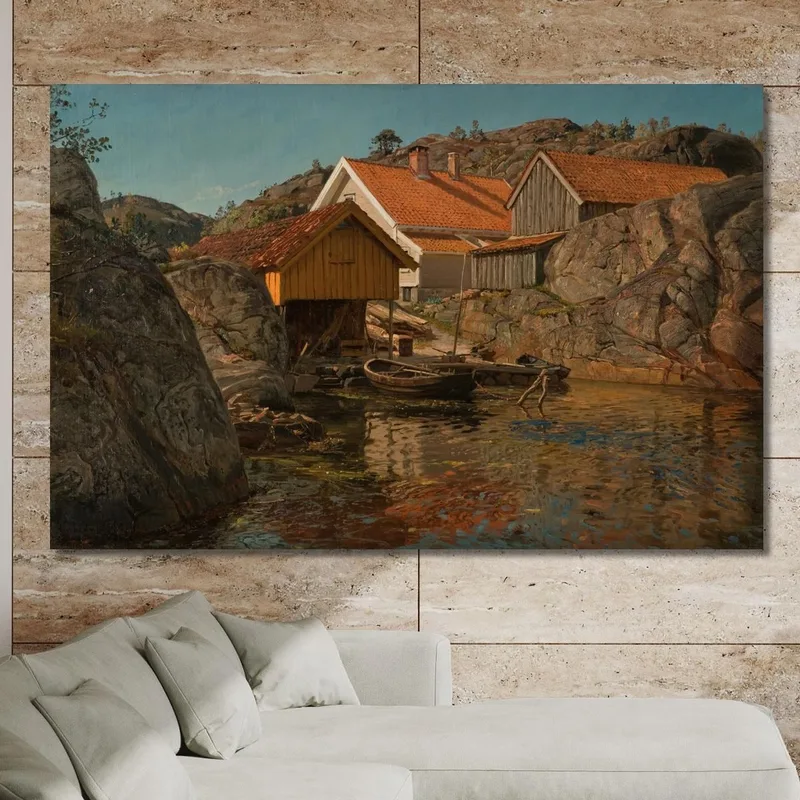 Zwischen Klippen. Mole Ny-Hellesund Amaldus Nielsen
