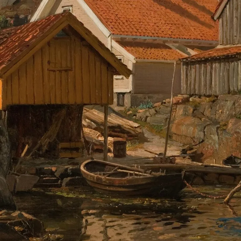 Zwischen Klippen. Mole Ny-Hellesund Amaldus Nielsen
