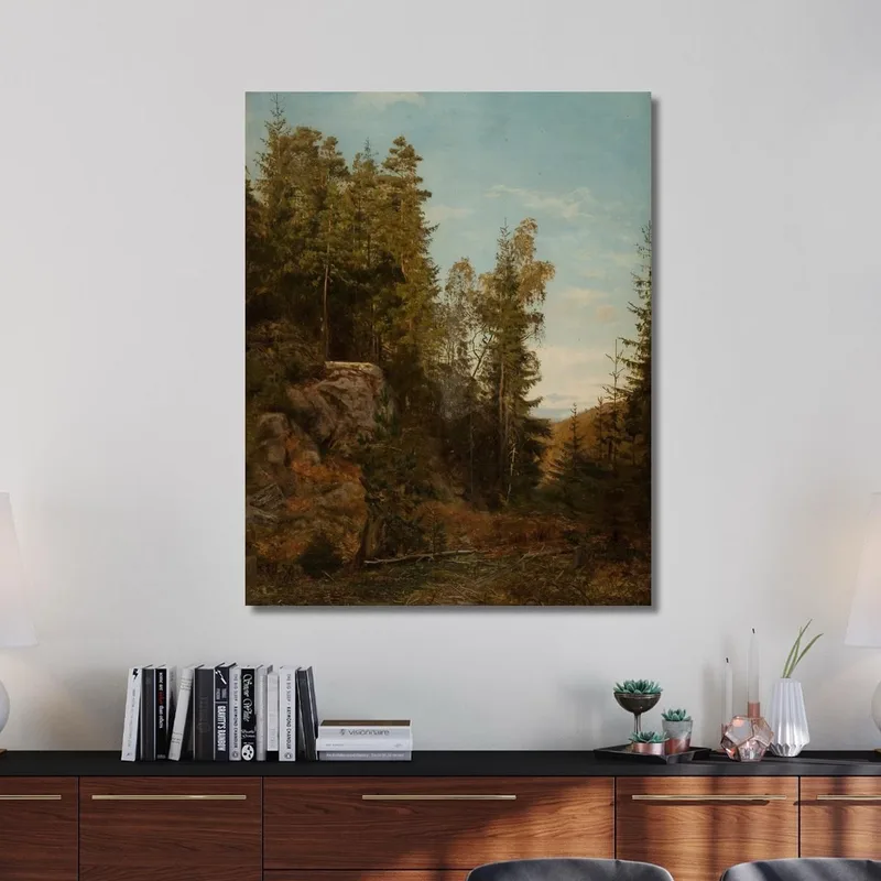 Intérieur De Forêt. Bjelland Mandal Amaldus Nielsen