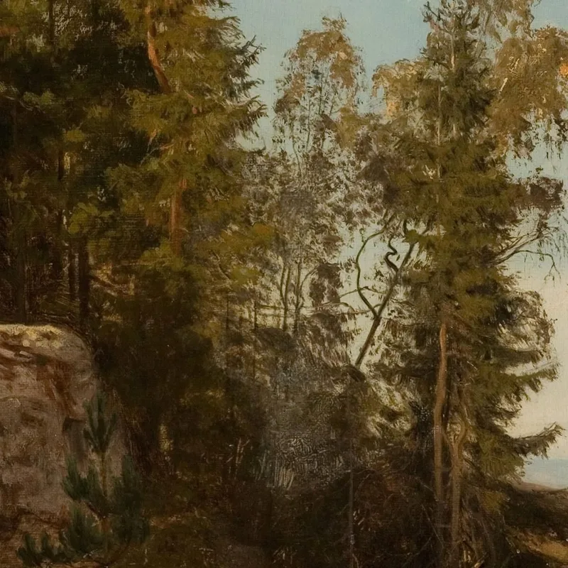 Intérieur De Forêt. Bjelland Mandal Amaldus Nielsen
