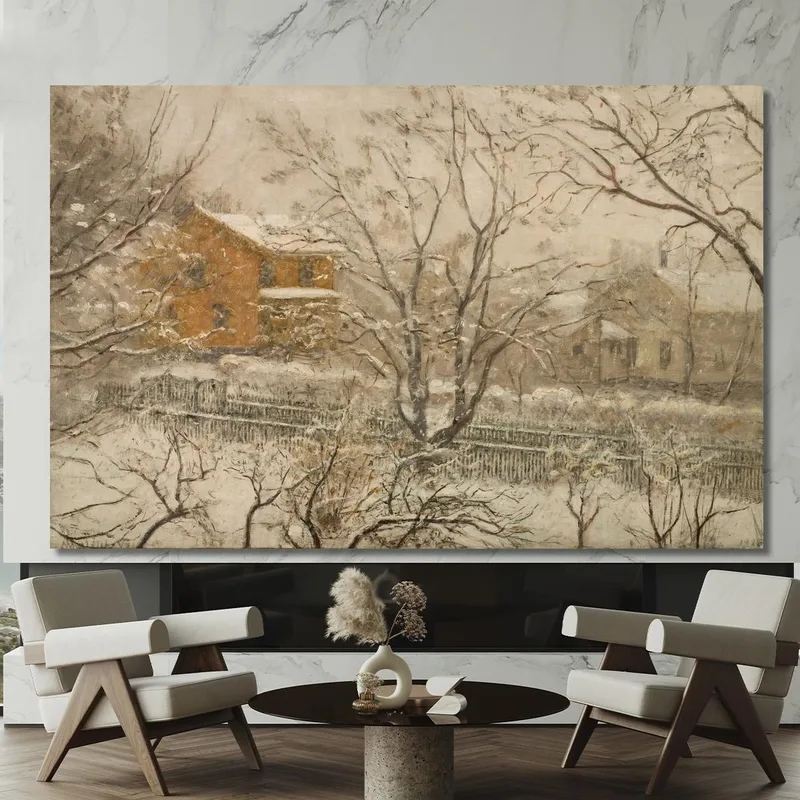 Neige Fondue. Depuis La Fenêtre De L'Atelier 2 Amaldus Nielsen