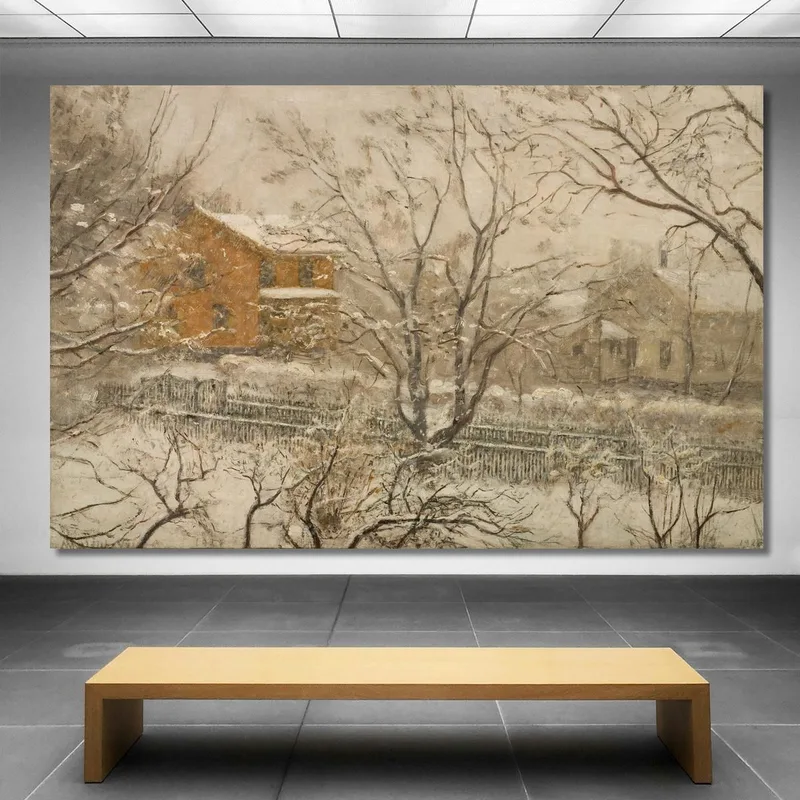 Neige Fondue. Depuis La Fenêtre De L'Atelier 2 Amaldus Nielsen