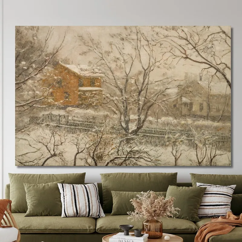 Neige Fondue. Depuis La Fenêtre De L'Atelier 2 Amaldus Nielsen