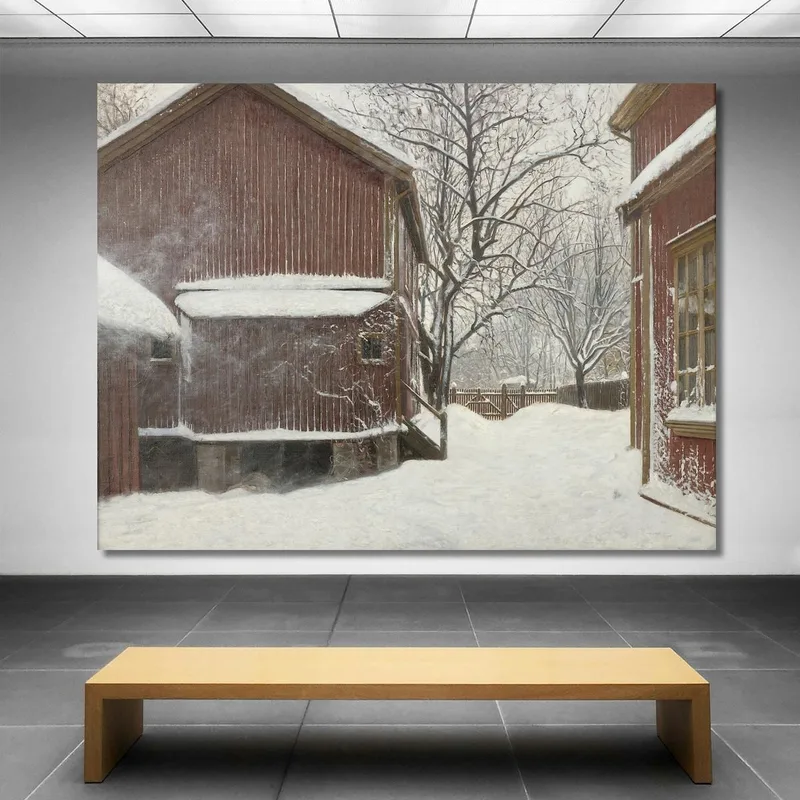 Bufera Di Neve In Majorstuveien 8 Amaldus Nielsen