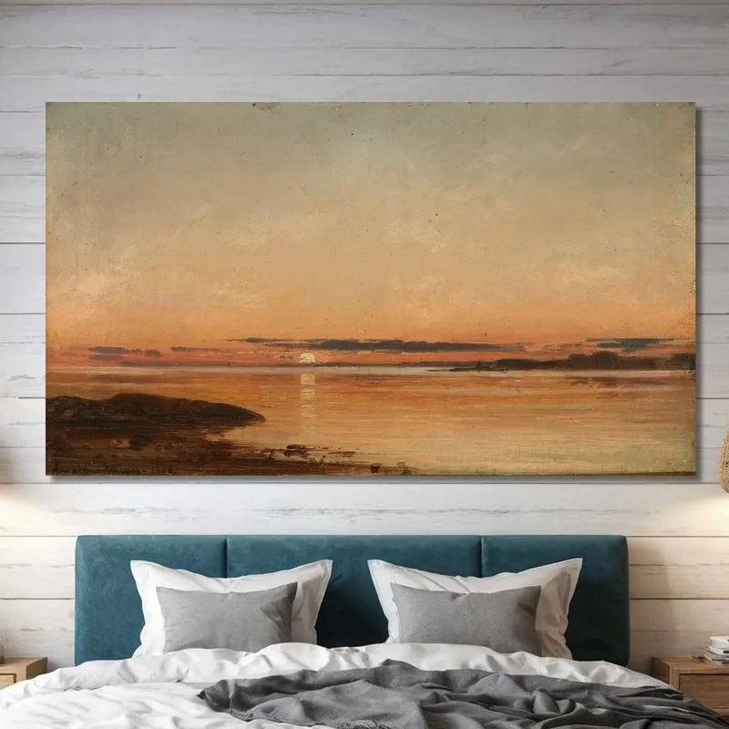 Sonnenuntergang Bei Fredrikstad Amaldus Nielsen
