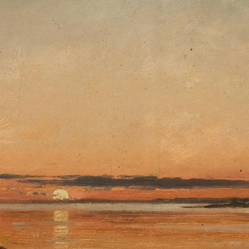 Sonnenuntergang Bei Fredrikstad Amaldus Nielsen