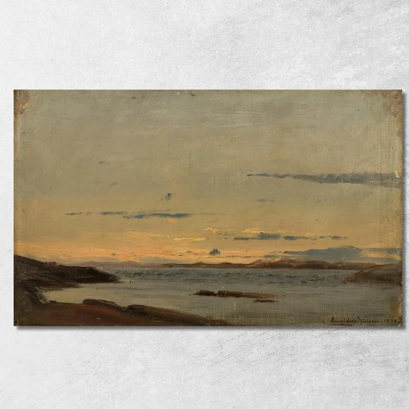 Sommerabend Auf Den Hvaler-Inseln Amaldus Nielsen drucken auf leinwand