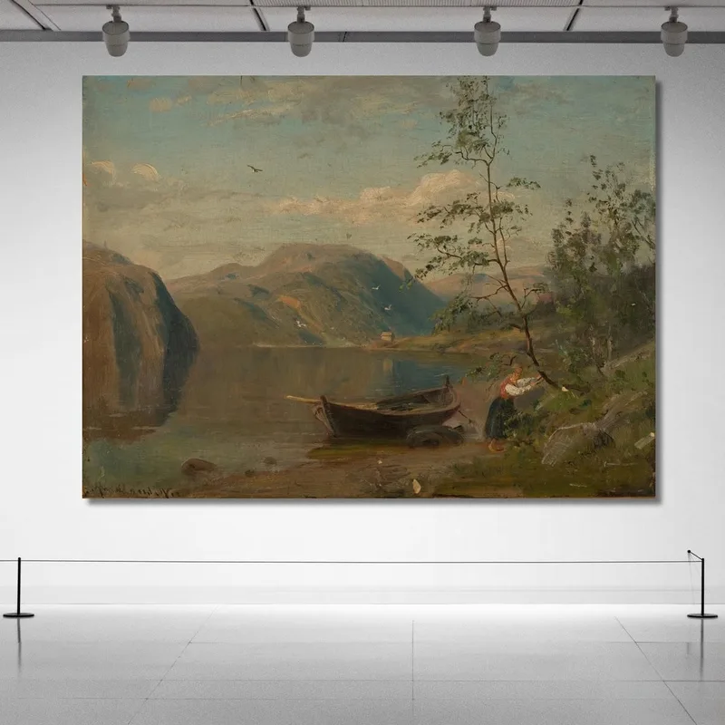 Strandpartie In Hardanger Amaldus Nielsen