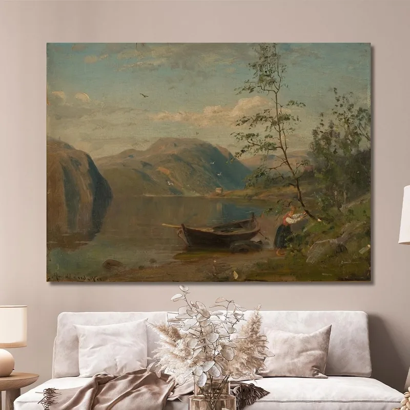 Strandpartie In Hardanger Amaldus Nielsen