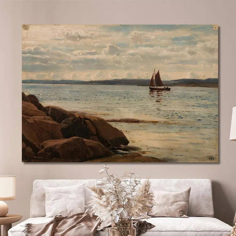 Partie De Plage Aux Îles Hvaler Amaldus Nielsen