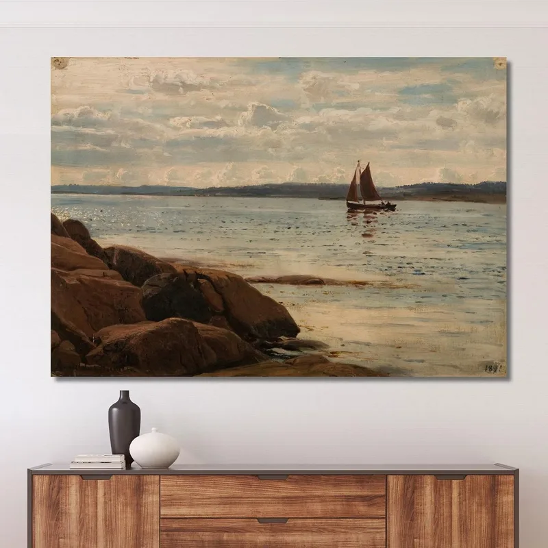 Partie De Plage Aux Îles Hvaler Amaldus Nielsen