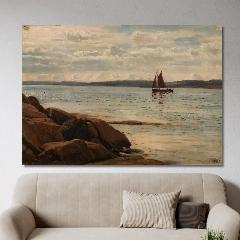 Partie De Plage Aux Îles Hvaler Amaldus Nielsen