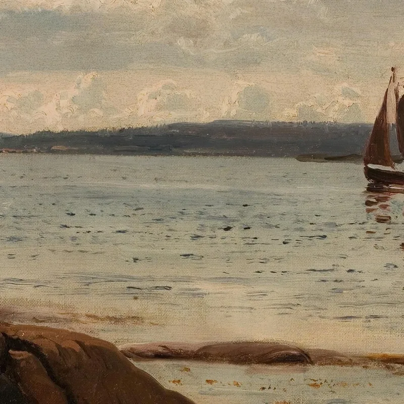Partie De Plage Aux Îles Hvaler Amaldus Nielsen
