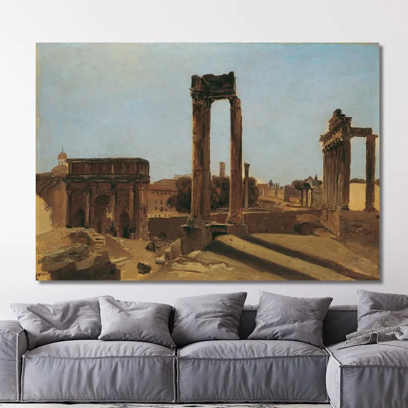 Le Das Al Foro Romano Carl Blechen