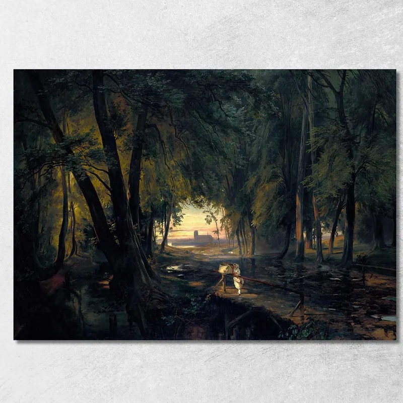 Camino Forestal Cerca De Spandau Carl Blechen cuadro en lienzo