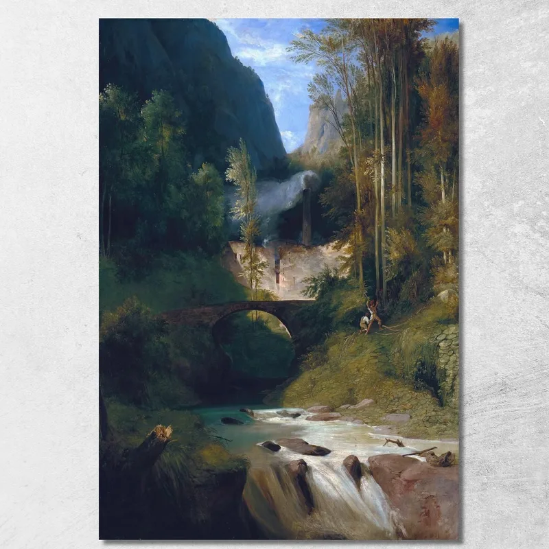 Desfiladero Cerca De Amalfi Carl Blechen cuadro en lienzo