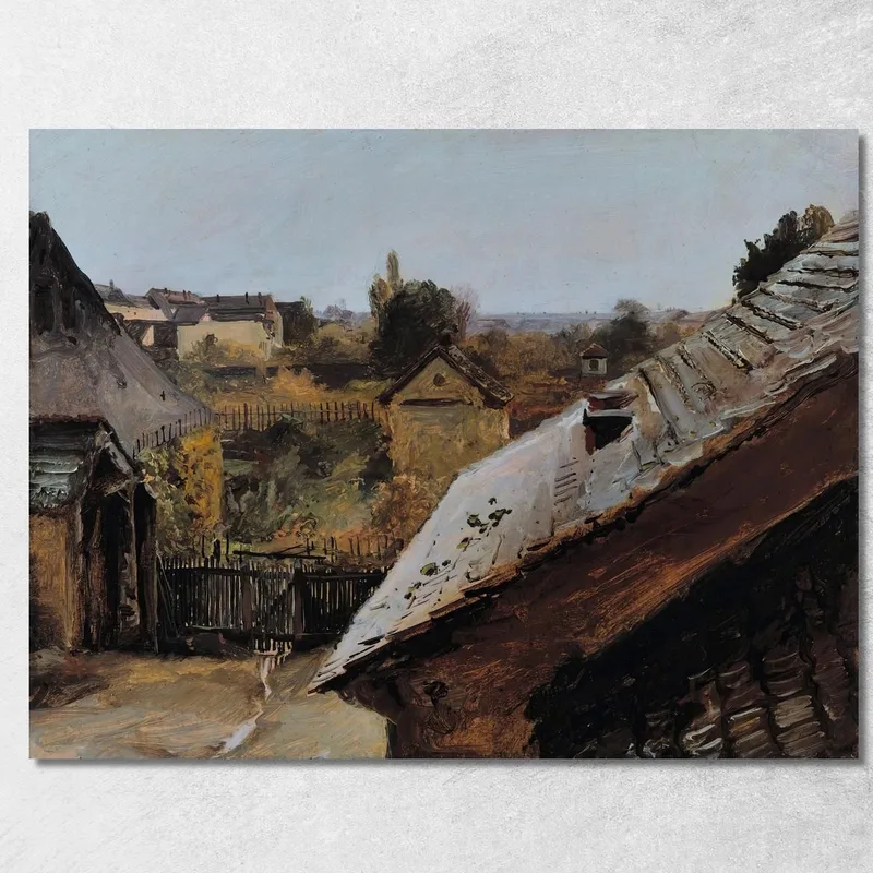 Vista De Tejados Y Jardines Carl Blechen cuadro en lienzo