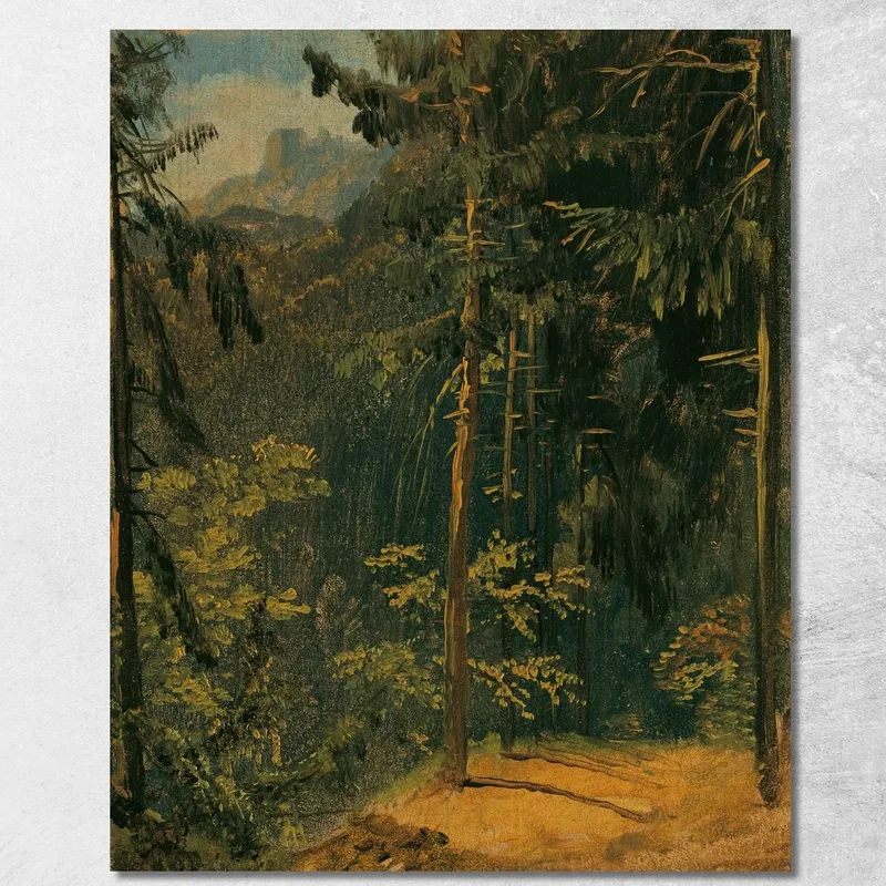 Camino Forestal En El Harz Carl Blechen cuadro en lienzo