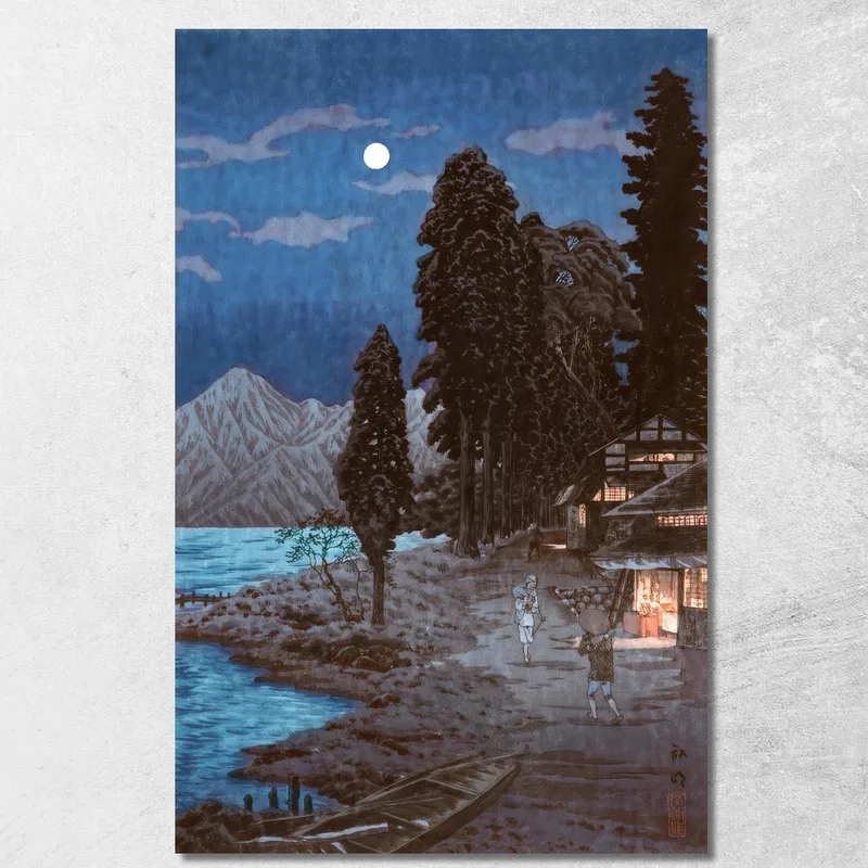 Lago Chuzenji Hiroaki Takahashi quadro stampa su tela
