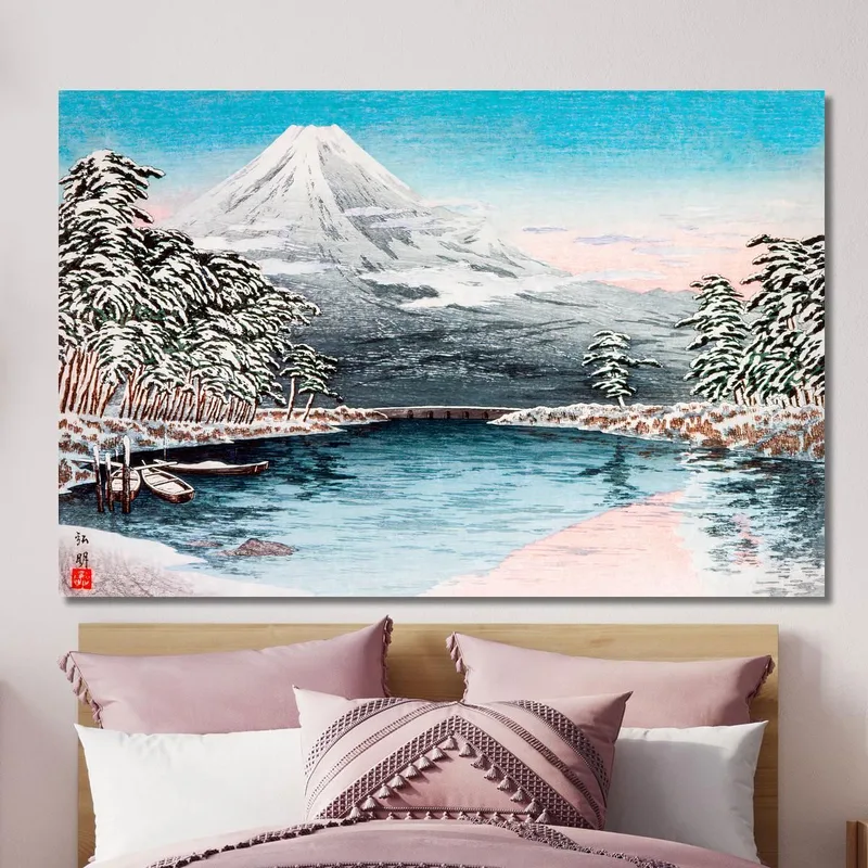 Monte Fuji Dalla Scena Innevata Di Tagonoura Hiroaki Takahashi