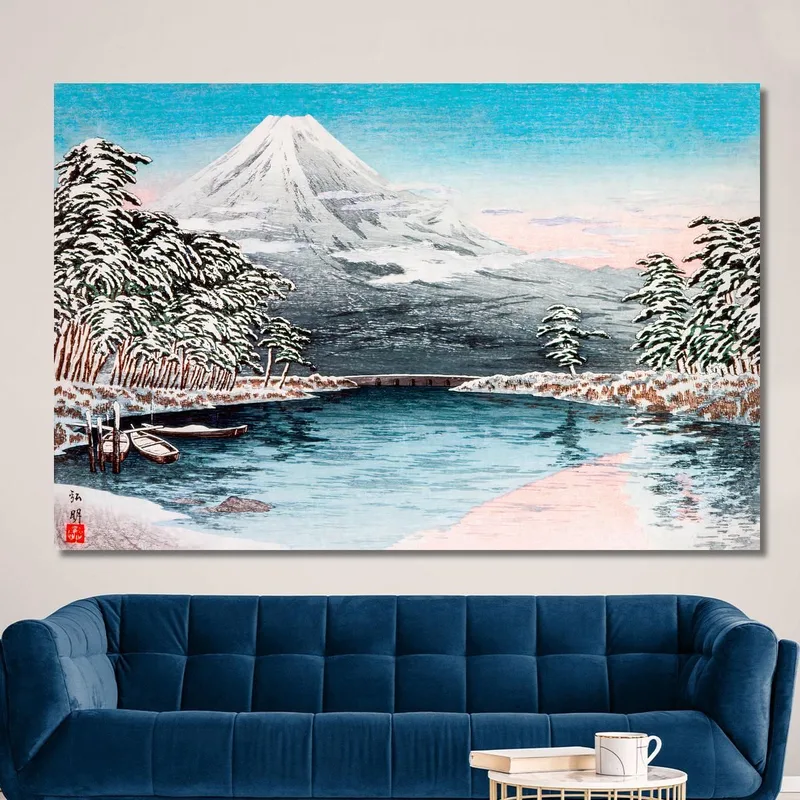 Monte Fuji Dalla Scena Innevata Di Tagonoura Hiroaki Takahashi