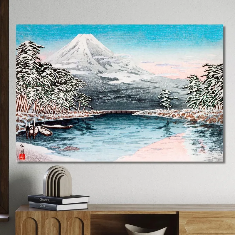 Monte Fuji Dalla Scena Innevata Di Tagonoura Hiroaki Takahashi