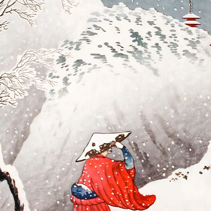 Tarde Nevada En Un Sendero De Montaña Hiroaki Takahashi