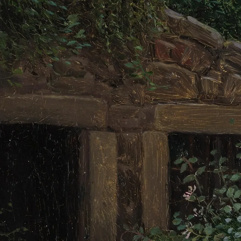 Un Puits De Mine Envahi Par La Végétation Caspar David Friedrich