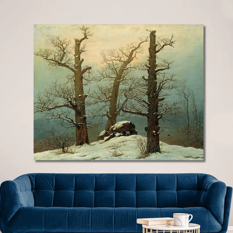 Cairn Dans La Neige Caspar David Friedrich
