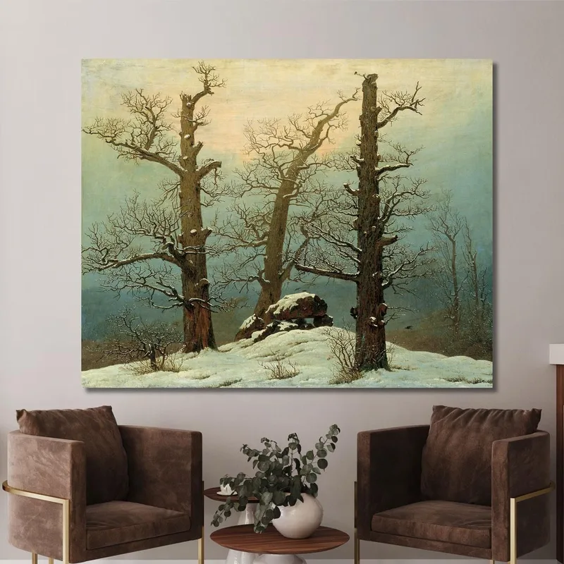 Cairn Dans La Neige Caspar David Friedrich