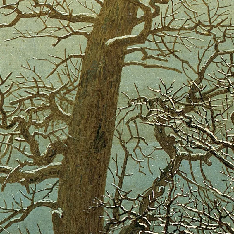Cairn Dans La Neige Caspar David Friedrich