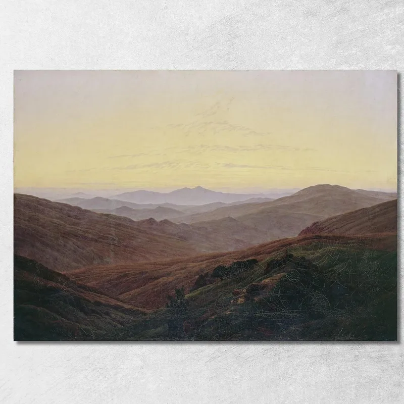 Giant Mountains Riesengebirge Circa 1830 Caspar David Friedrich drucken auf leinwand