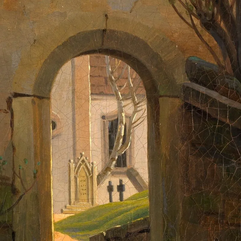 Kirchhofpforte 1822 Caspar David Friedrich
