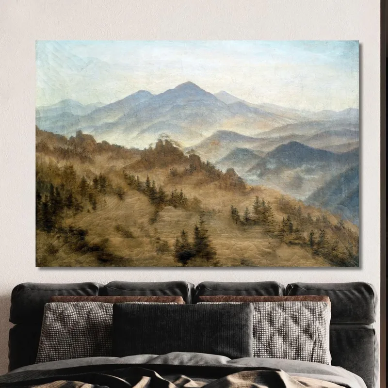 Paysage Avec Le Rosenberg Dans Les Montagnes De Bohême Caspar David Friedrich