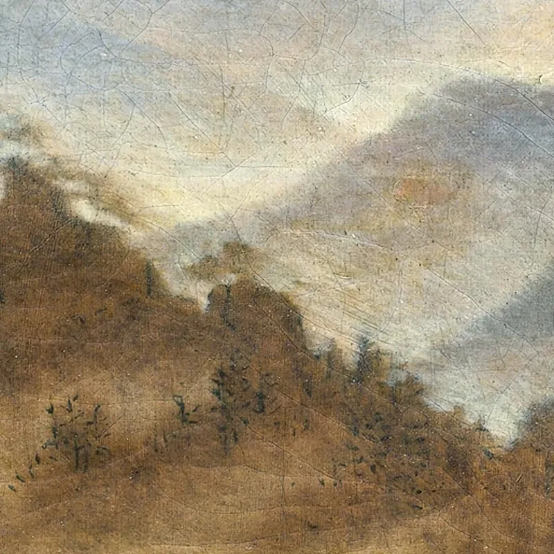 Paysage Avec Le Rosenberg Dans Les Montagnes De Bohême Caspar David Friedrich