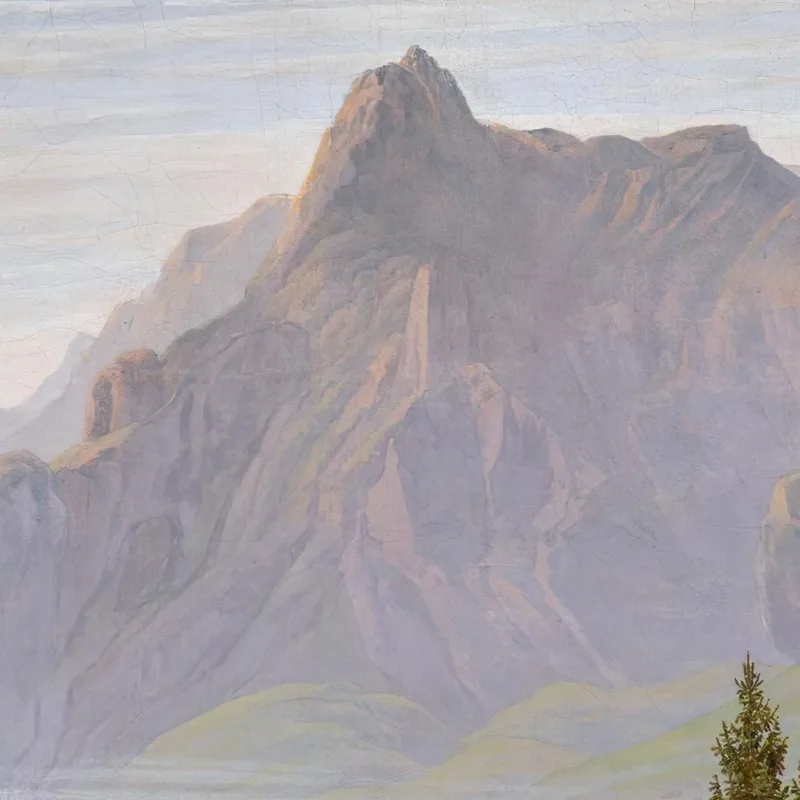 Paysage Avec Matin De Lac De Montagne Paysage Avec Matin De Lac De Montagne Caspar David Friedrich