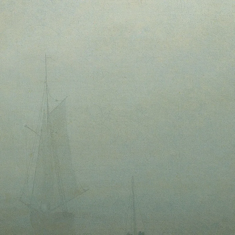 Playa De Mar En La Niebla 1807 Caspar David Friedrich