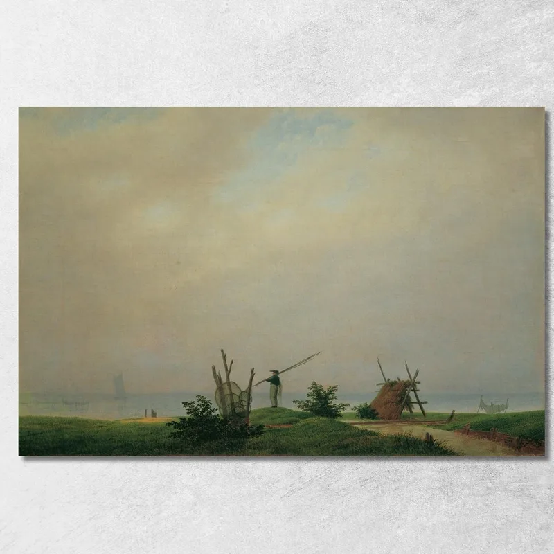 Meeresstrand Mit Fischer 1807 Caspar David Friedrich drucken auf leinwand