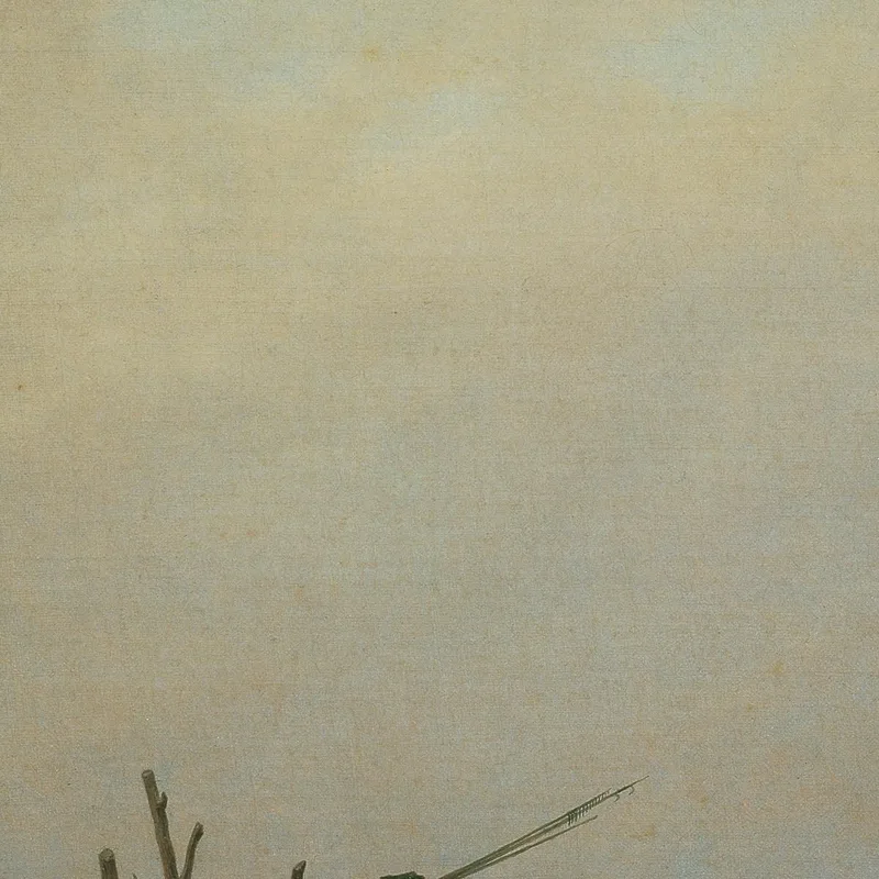 Sea Beach With Fisherman 1807 Caspar David Friedrich