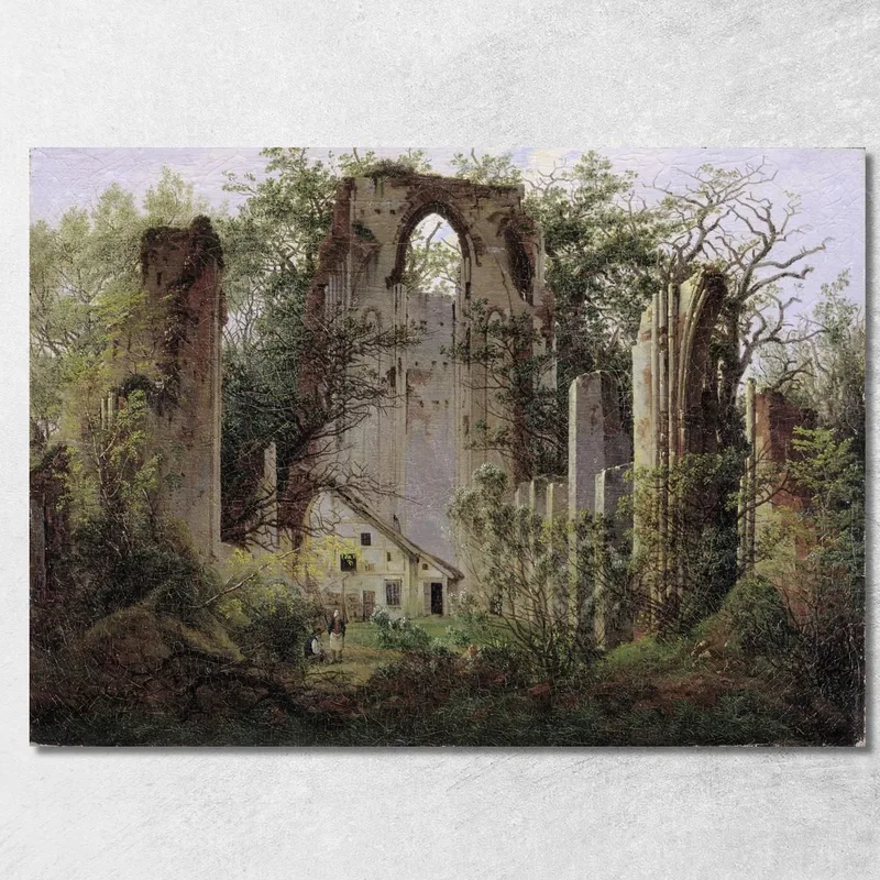 Klosterruine Eldena 1824 Caspar David Friedrich drucken auf leinwand