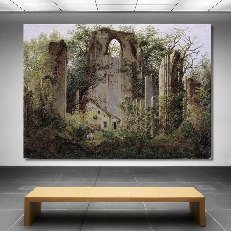 Ruina Del Monasterio De Eldena 1824 Caspar David Friedrich