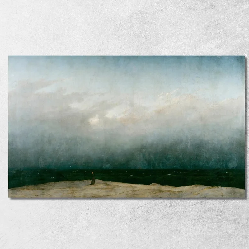 Mönch Am Meer Caspar David Friedrich drucken auf leinwand